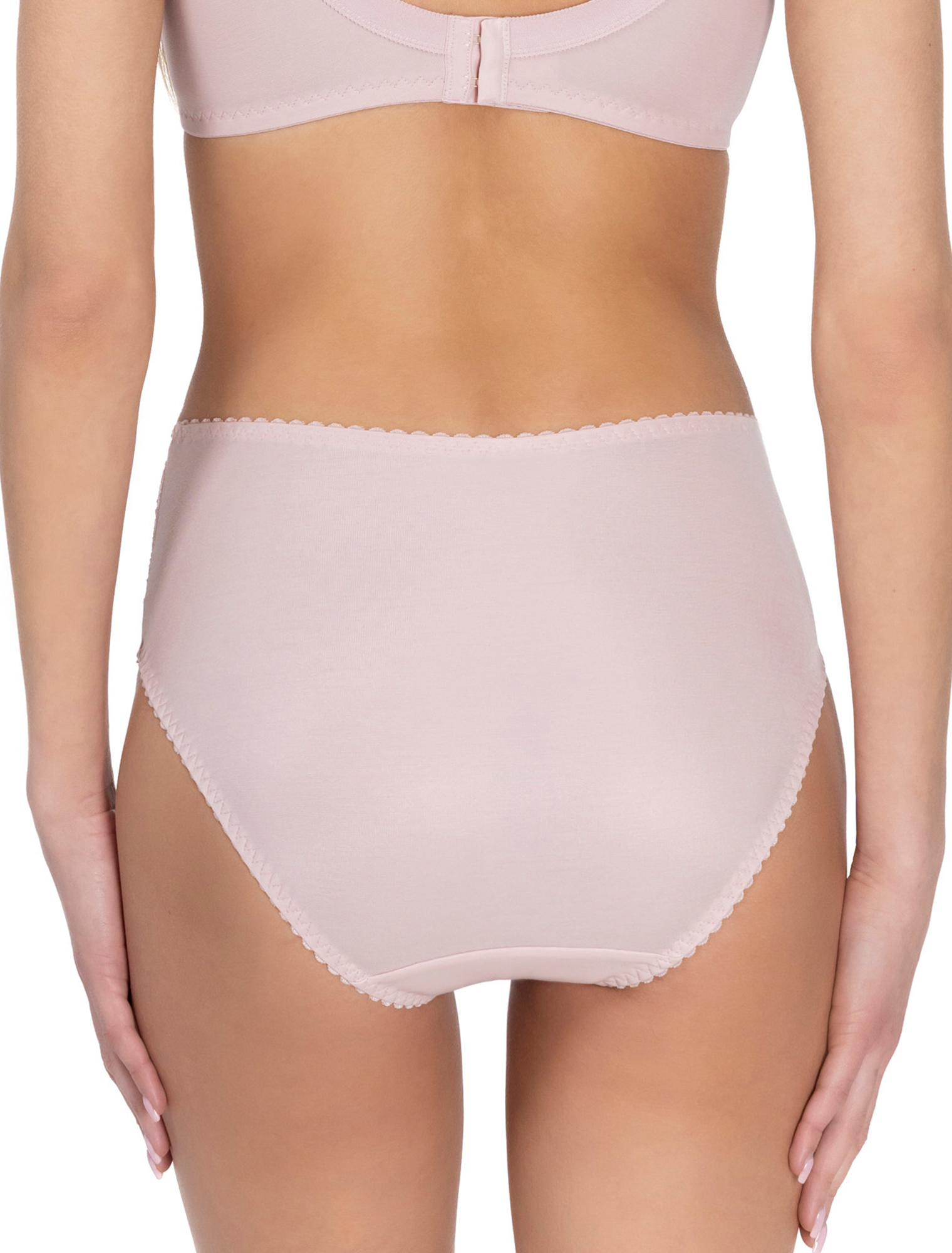Lauma, Light Pink High Waist Panty, On Model Back, 01810
