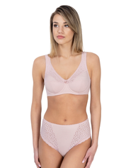 Lauma, Light Pink Non-padded Underwired Bra, On Model Front, 02131