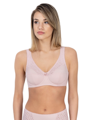 Lauma, Light Pink Non-padded Underwired Bra, On Model Front, 02131
