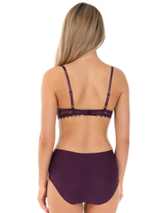 Lauma, Burgundy High Waist Panty, On Model Back, 09L51