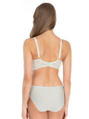 Lauma, Light Green Lingerie Set With Lace Trim, On Model Back, 20L40, 20L52