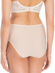 Lauma, Light Pink High Waist Panty With Lace Trim, On Model Back, 20L51