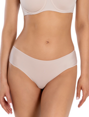 Lauma, Beige Mid Waist Shorts Panties, On Model Front, 26F70