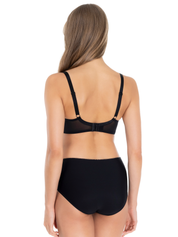 Lauma, Black Half-padded Bra, On Model Back, 27L40