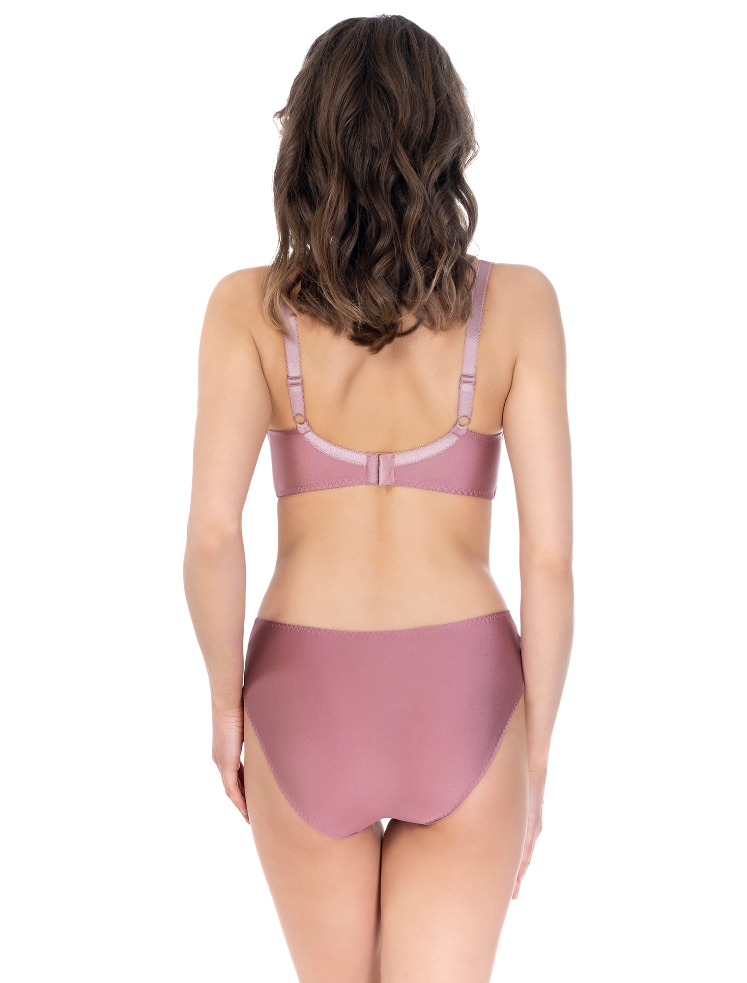 Lauma, Pink Non-padded Underwired Bra, On Model Back, 37K20