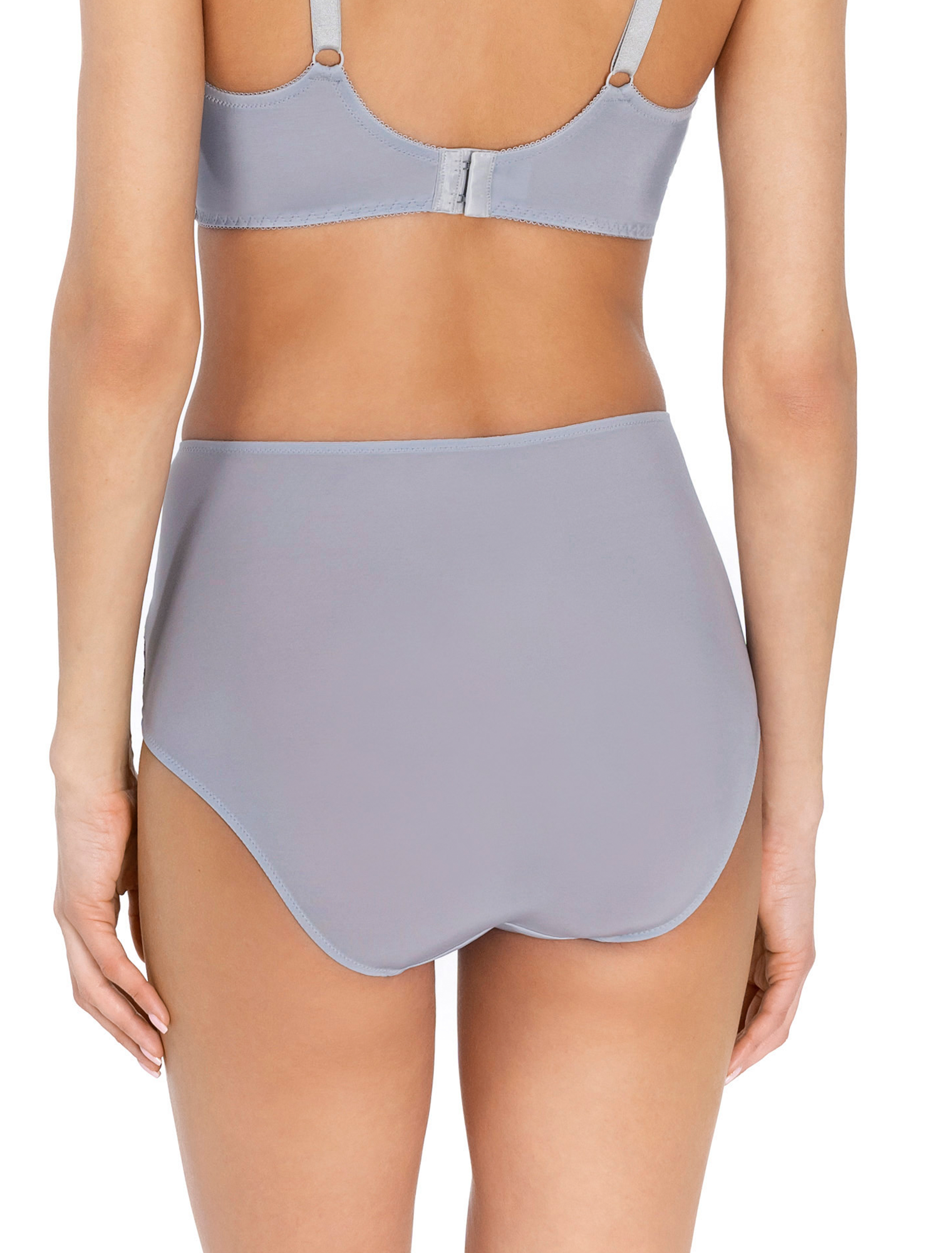 Lauma, Grey High Waist Panties, On Model Back, 37L51