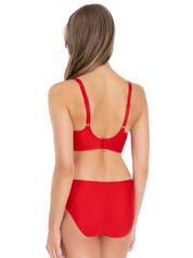 Lauma, Red Underwired Non-padded Bra, On Model Back, 38L20