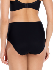 Lauma, Black, Lace High Waist Panties, On Model, Back, 42L51