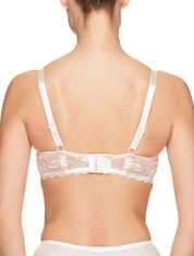 Lauma, Ivory half-padded Bra, On Model Back, 45H40