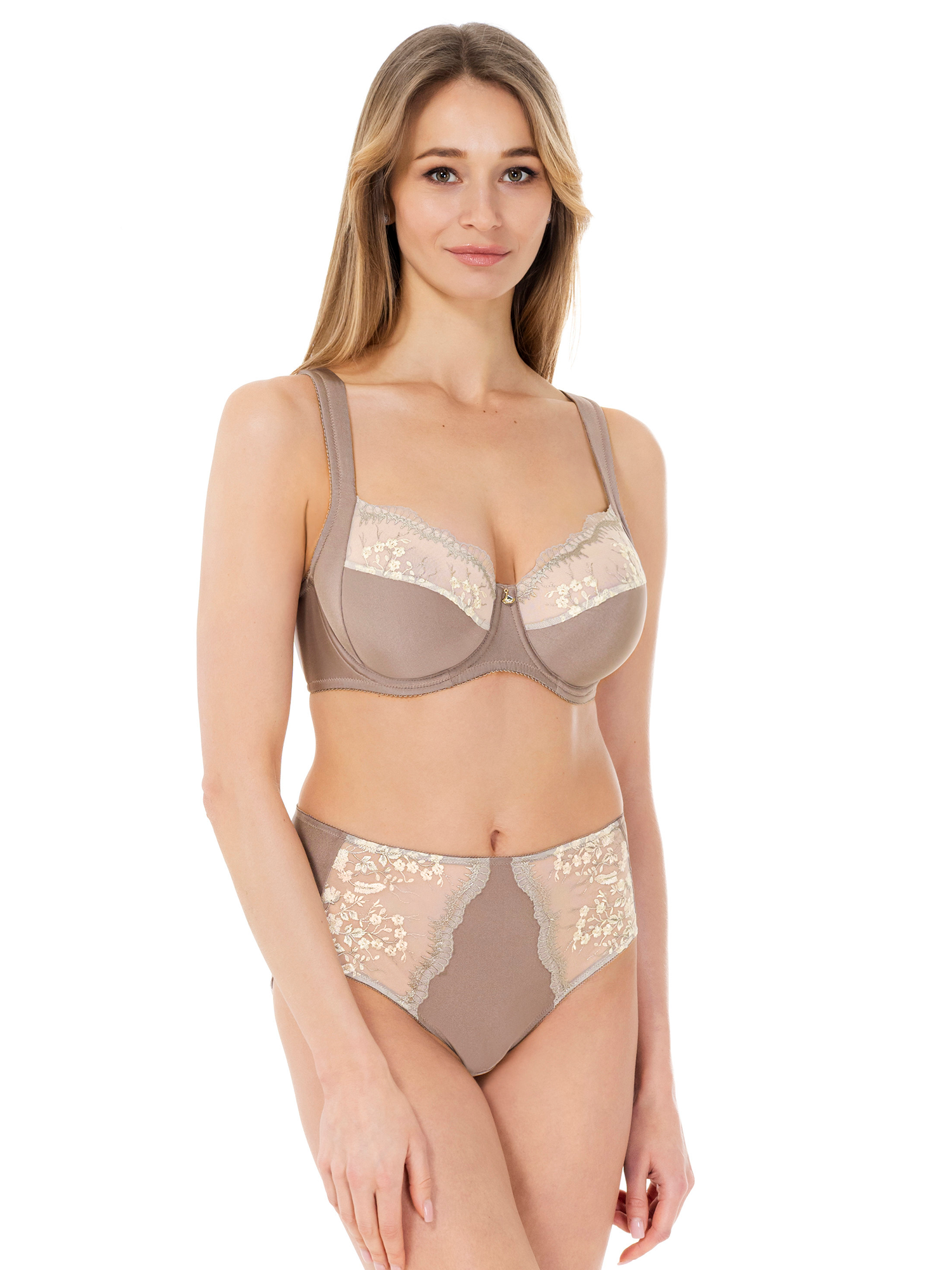 Lauma Lingerie, Lingerie Set, With Lace, On Model Front, 48L51, 48L23