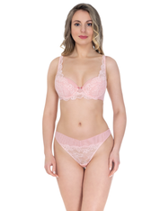 Lauma, Light Pink Push-up Bra, On Model Front, 53K10