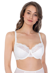 Lauma, Ivory Half-padded Bra, On Model Front, 53K42