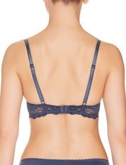 Lauma, Blue Push-up Bra, On Model Back, 58H15