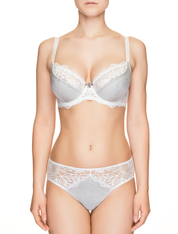Lauma, Ivory Half-padded Bra, On Model Front, 58H40