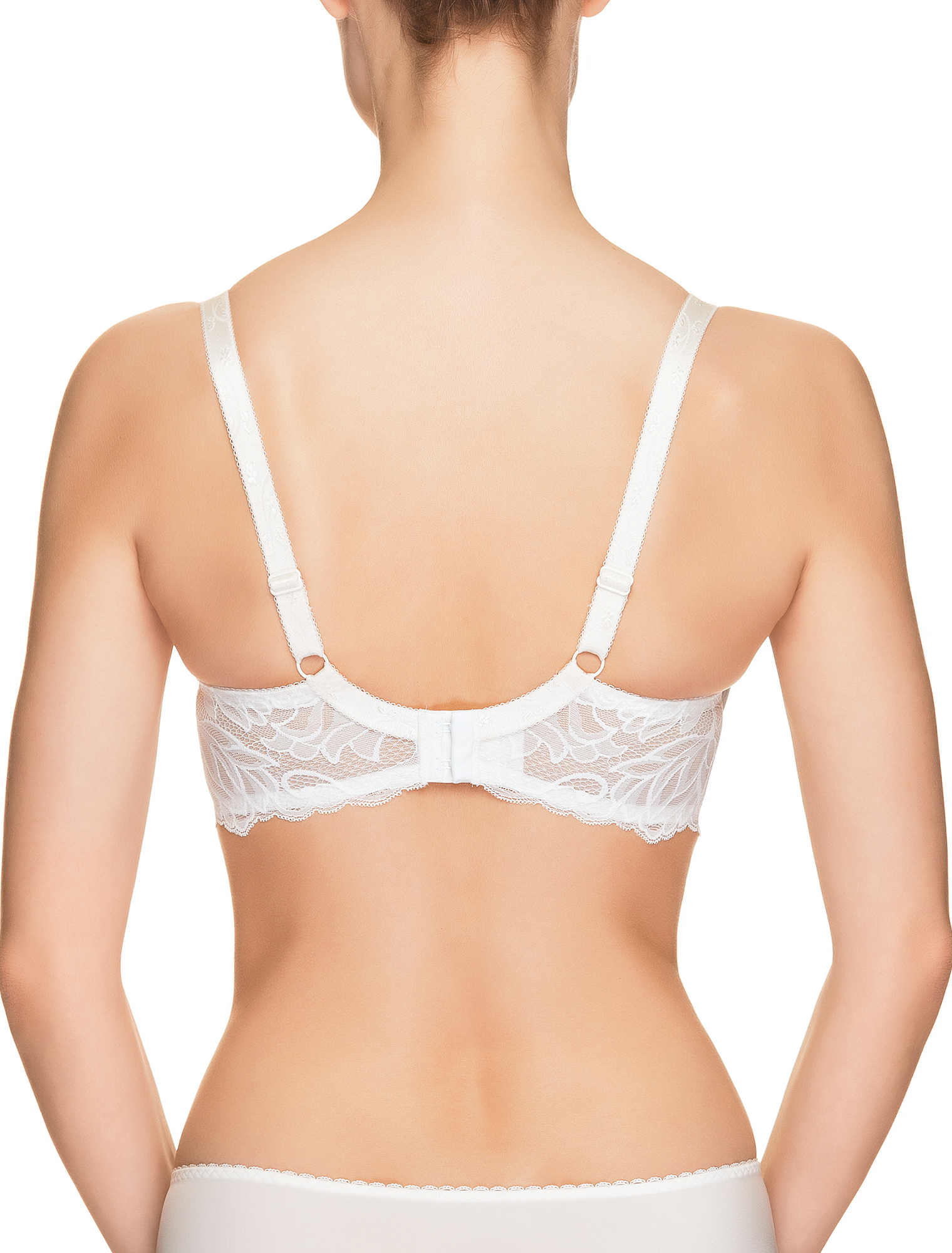 Lauma, Ivory Half-padded Bra, On Model Back, 58H40