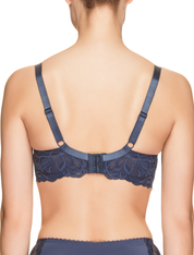 Lauma, Blue Half-padded Bra, On Model Back, 58H40