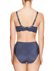 Lauma, Blue Half-padded Bra, On Model Back, 58H40