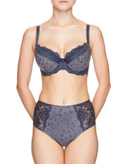 Lauma, Blue Half-padded Bra, On Model Front, 58H40