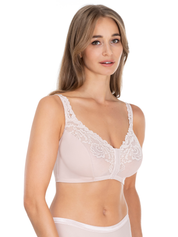Lauma, Beige, Wireless Bra, On Model, Front, 58K25