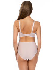 Lauma, Beige Lightly Padded Lace Bra, On Model Back, 58K30