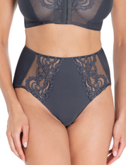 Lauma, Gray High Waist Panties, On Model Front, 58K51