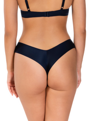 Lauma, Navy String Panties, On Model Back, 70K60