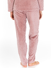 Lauma, Pink Fleece Pyjama Pants, On Model Back, 72D37
