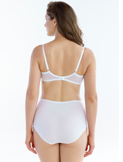 Lauma, White Half-padded Bra, On Model Back, 72F40