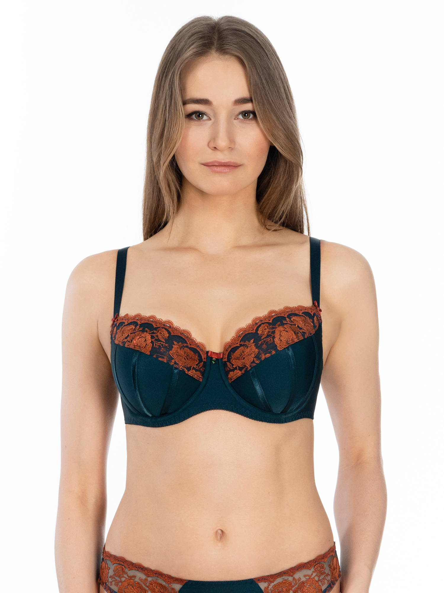 Imagine Flowers Half-padded Bra