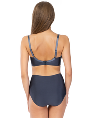 Lauma, Dark Grey Underwired Non-padded  Bra, On Model Back, 78K20