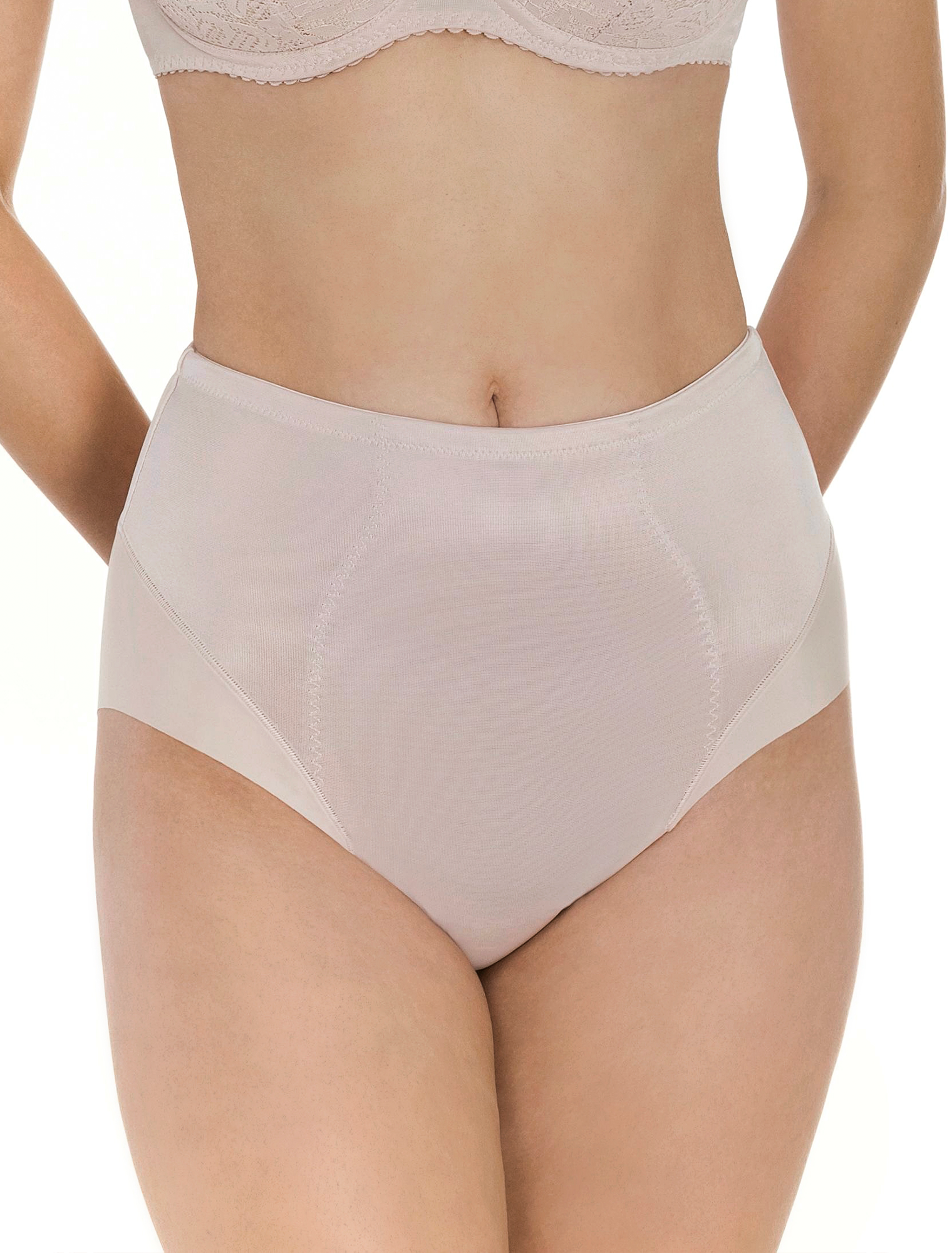 Lauma, Beige Shapewear Panties, On Model Front, 79755