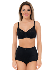 Lauma, Black  Shapewear Panty, On Model Front, 24302