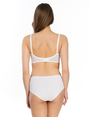 Lauma, White Wireless  Non-padded Bra, On  Model Back, 79900