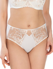 Lauma, Ivory High Waist Panties, On Model Front, 99K51