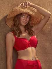 Lauma, Red Bikini, On Model Front, 35L31
