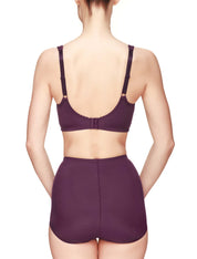 Lauma, Burgundy High Waist Panties, On Model Back, 01851