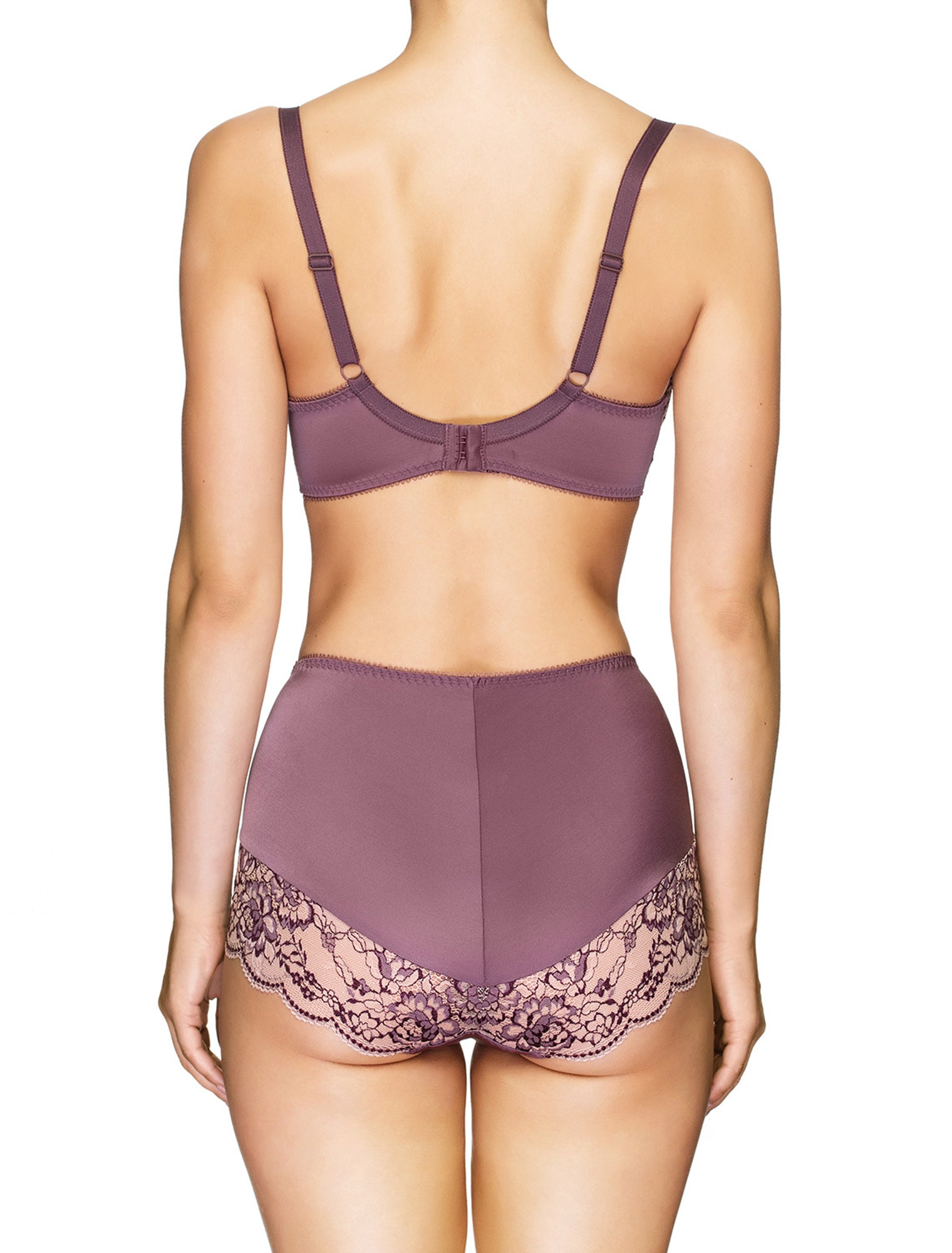 Lauma, Violet Soft-cup Underwired Bra, On Model Back, 03J20
