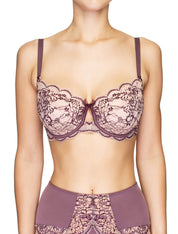 Lauma, Violet Lace Soft-cup Underwired Bra, On Model Front, 03J20
