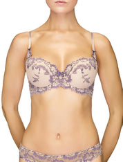 Lauma, Nude Lace Push-Up Bra, On Model Front, 04J15