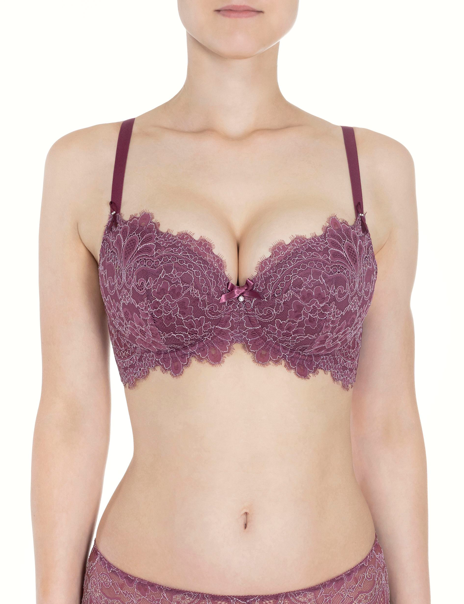 Lauma, Ruby Lace Push-up Bra, On Model Front, 04K16