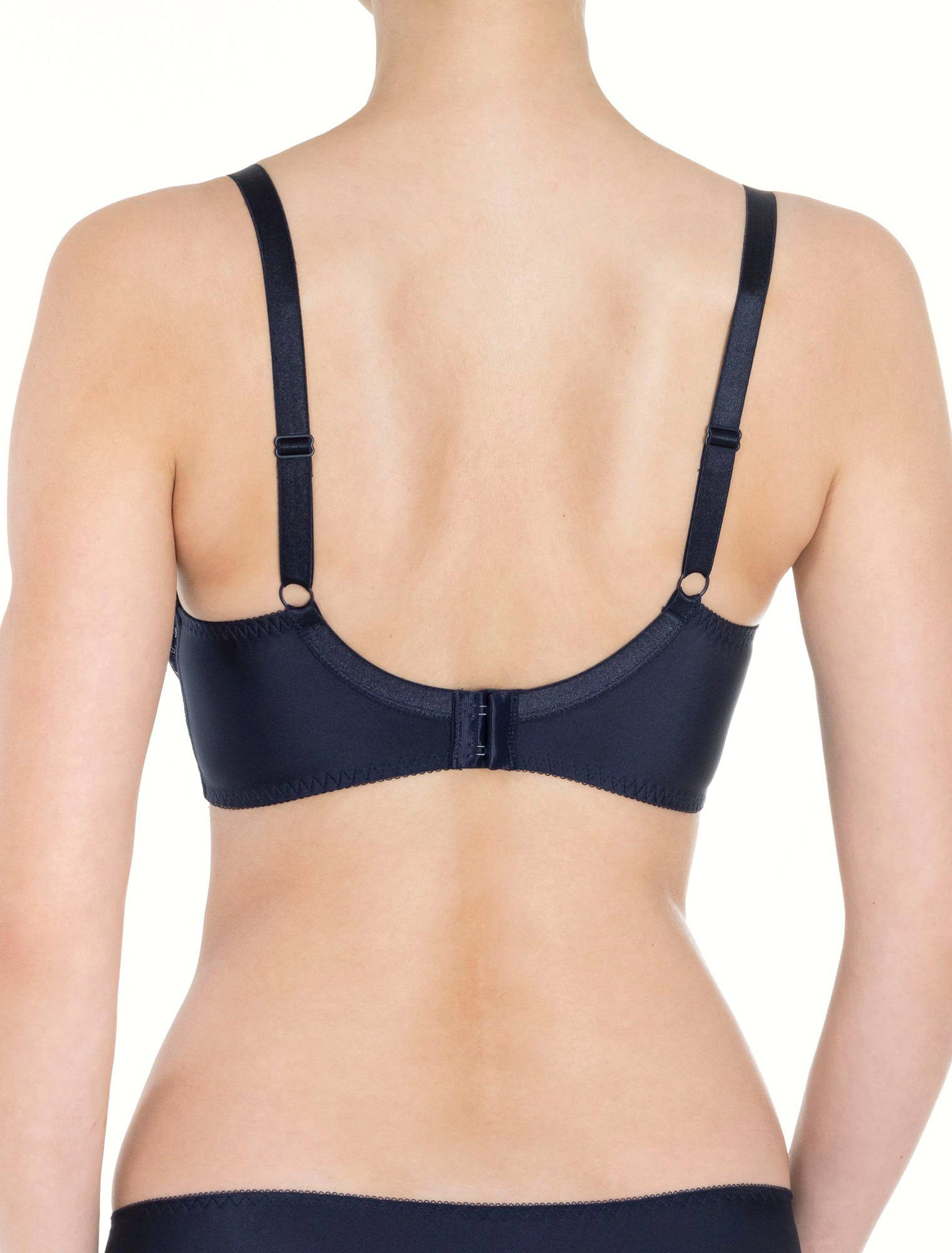 Lauma, Navy Underwired Non-padded Bra, On Model Back, 04K20