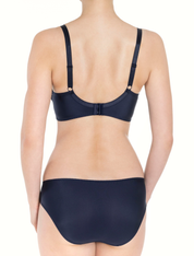 Lauma, Navy Underwired Non-padded Bra, On Model Back, 04K20