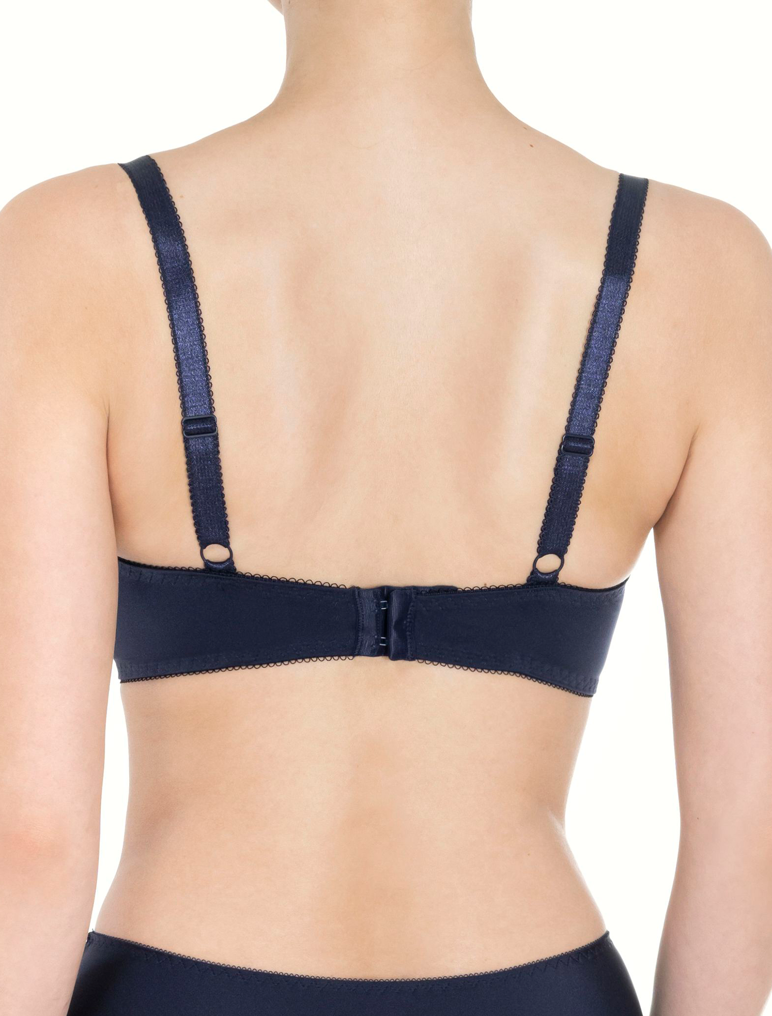 Lauma, Navy Half-padded Bra, On Model Back, 04K40