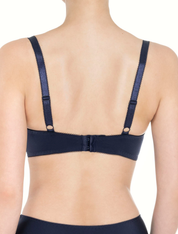Lauma, Navy Half-padded Bra, On Model Back, 04K40