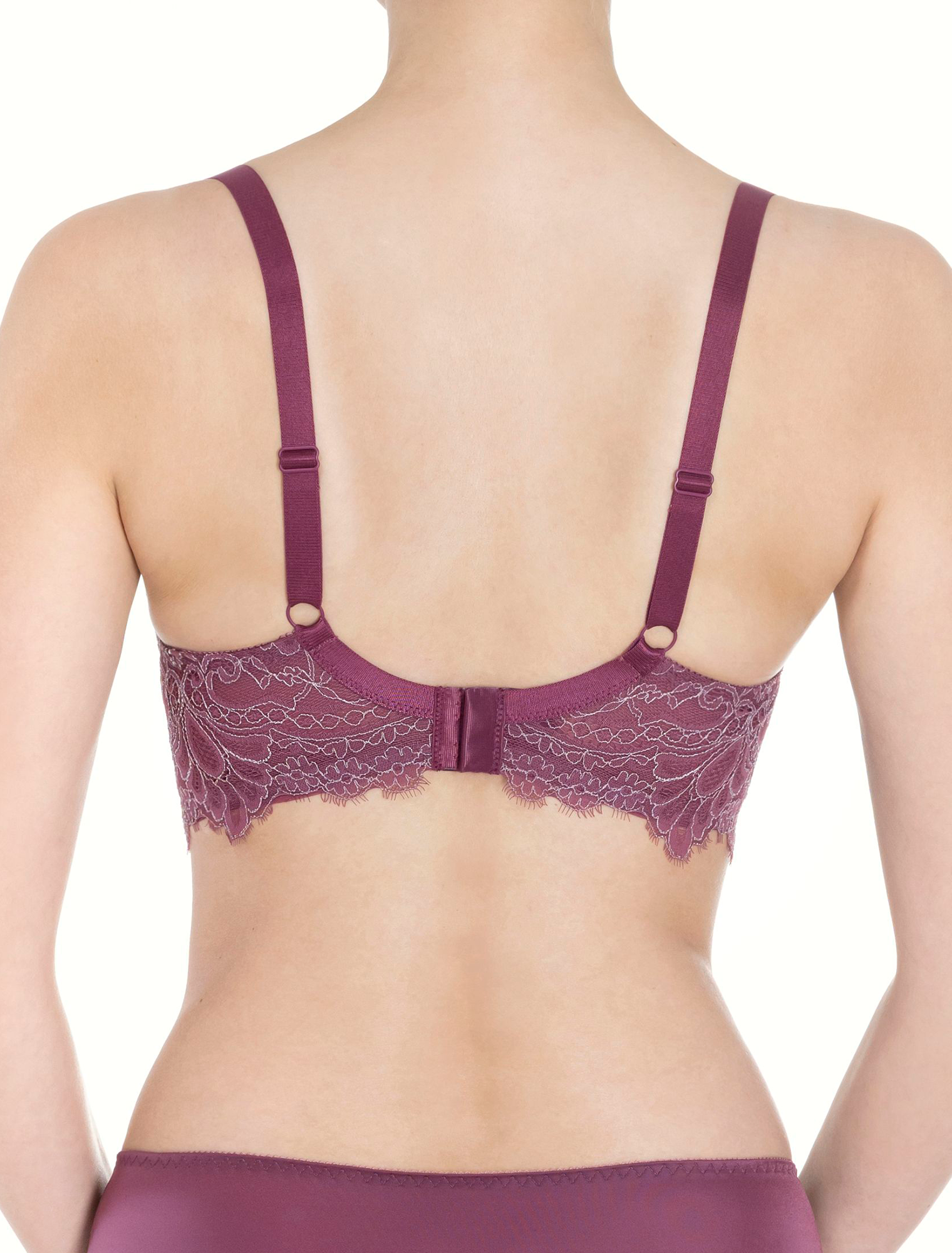 Lauma, Ruby Half-padded Lace Bra, On Model Back, 04K42