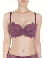 Lauma, Ruby Half-padded Lace Bra, On Model Front, 04K42