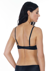 Lauma, Black Plunge Push-Up Bra, On Model Back, 05K11