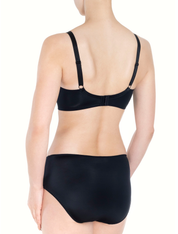 Lauma, Black Underwired Bra, On Model Back, 05K21
