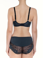 Lauma, Dark Grey Half-padded Bra, On Model Back, 07K42