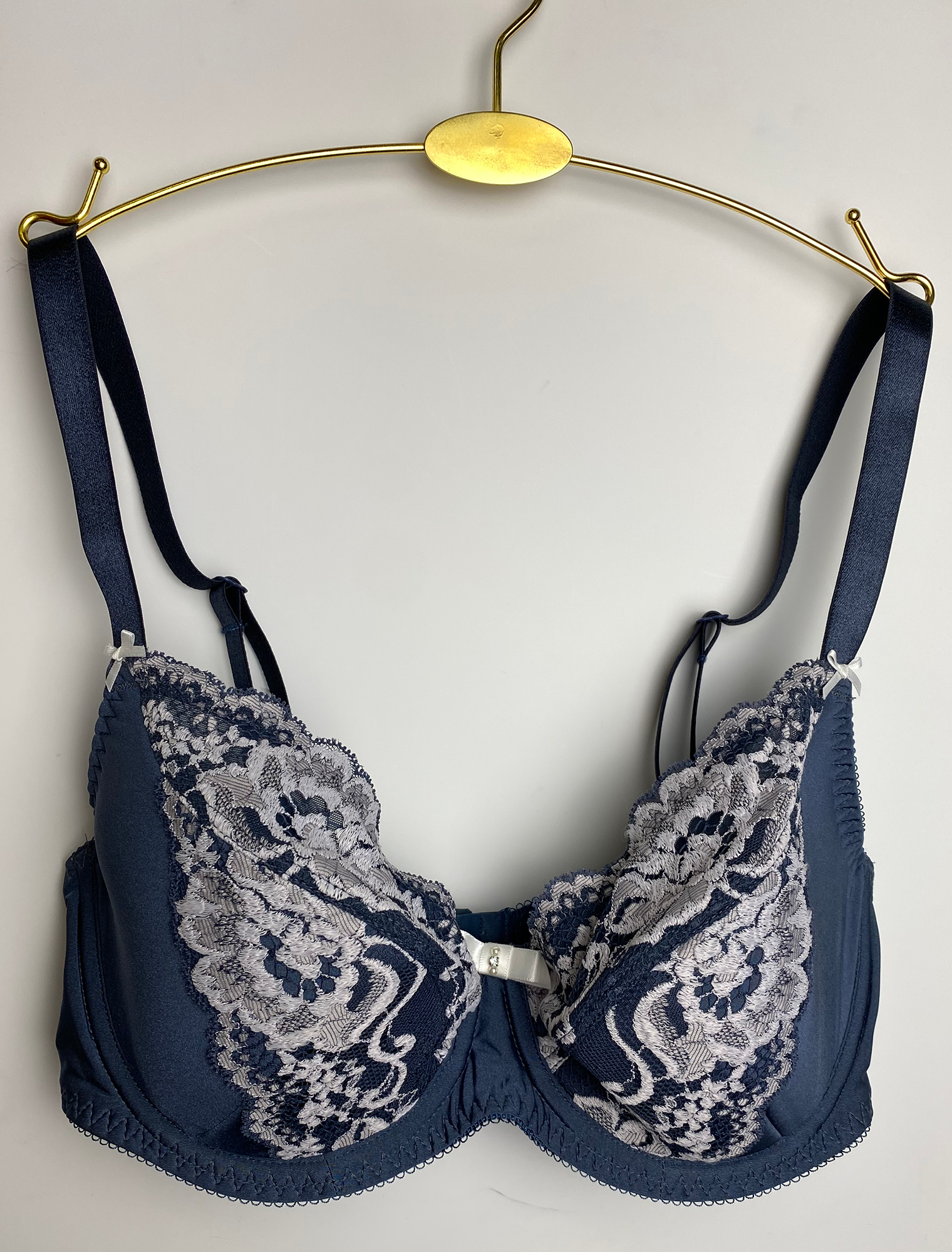 Lauma, Grey Half-padded Bra, Front, 07K42